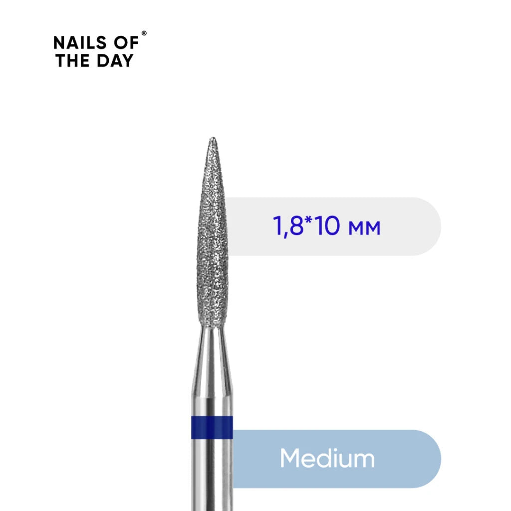 Nailsoftheday Flame cutter — branded diamond cutter flame, 1.8*10 mm