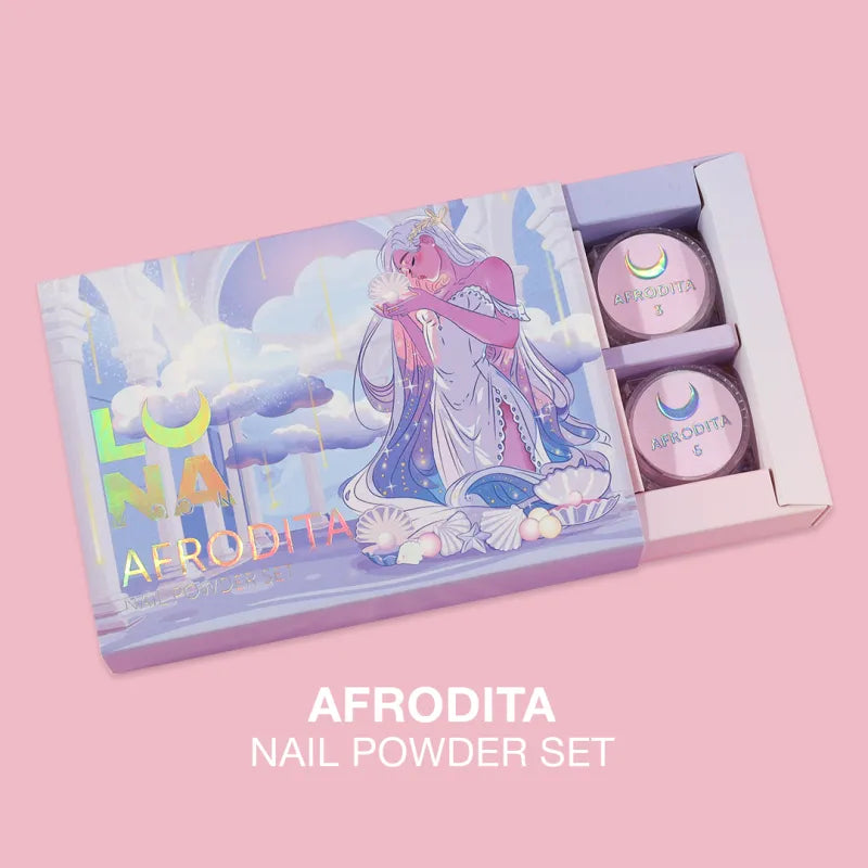 LUNAmoon Nail Powder Set Afrodita (6 pcs)
