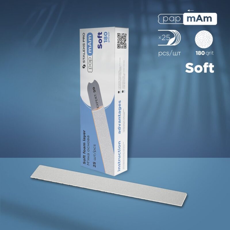 Disposable white files papmAm on soft foam layer EXPERT 20 (25 pcs) DFCE-20/25w