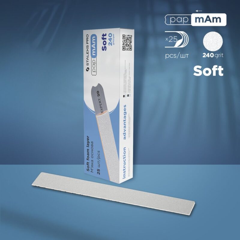 Disposable white files papmAm on soft foam layer EXPERT 20 (25 pcs) DFCE-20/25w