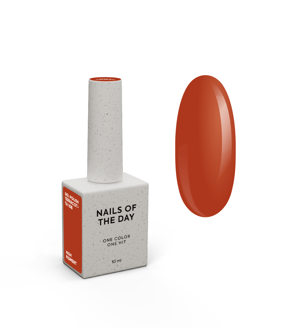 NAILSOFTHEDAY Gel polish Terracotta-108, 10 ml