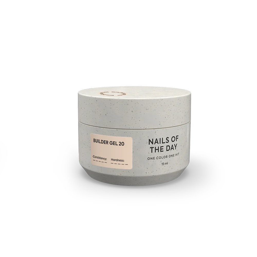 Nailsoftheday Builder Gel #20 Sandy Nude Gel, 15 ml