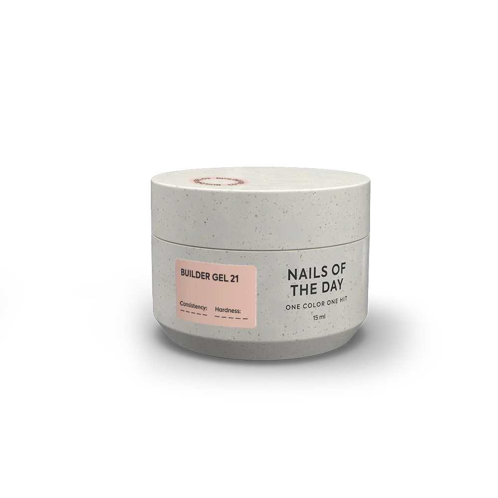 Nailsoftheday Builder Gel #21 Warm Nude Gel, 15 ml