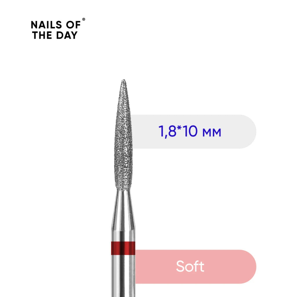 Nailsoftheday Flame cutter — branded diamond cutter flame, 1.8*10 mm