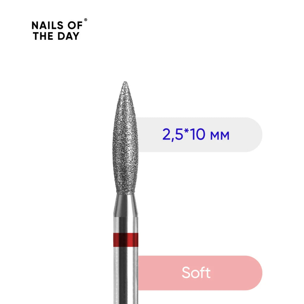 Nailsoftheday Flame cutter — branded diamond cutter flame, 2.5*10 mm