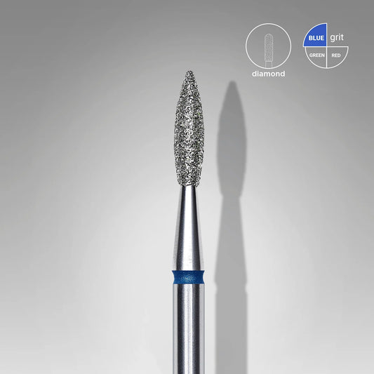 STALEKS Diamond Nail Drill Bit Pointed Flame EXPERT Head 2.3 mm/ Working part 8mm