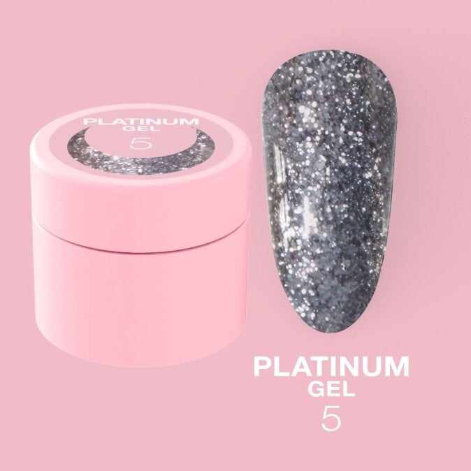 LUNAmoon Glitter Platinum Gel No. 5 (5 ml)