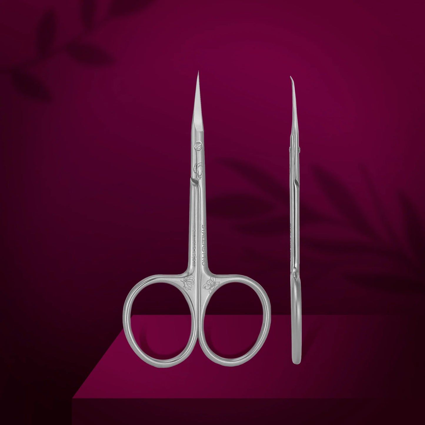 STALEKS PRO EXCLUSIVE 23 TYPE 2 PROFESSIONAL CUTICLE SCISSORS WITH HOOK MAGNOLIA SX-23/2M