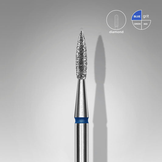 Staleks Diamond Nail Drill Bit Pointed Flame Expert Head Diameter 1.8 mm / Working Part 8 mm