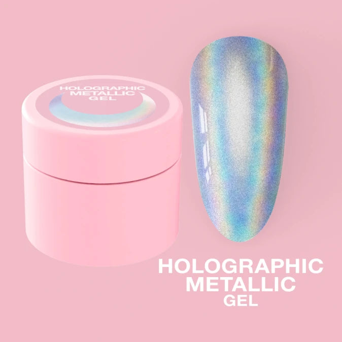 LUNAmoon Gel paint for nails Holographic Metallic Gel (5 ml)