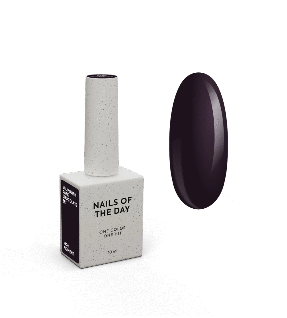NAILSOFTHEDAY Gel Polish Dark Chocolate-357, 10 ml