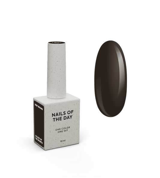 NAILSOFTHEDAY Color of the month November 2025 Deep Brown, 10 ml