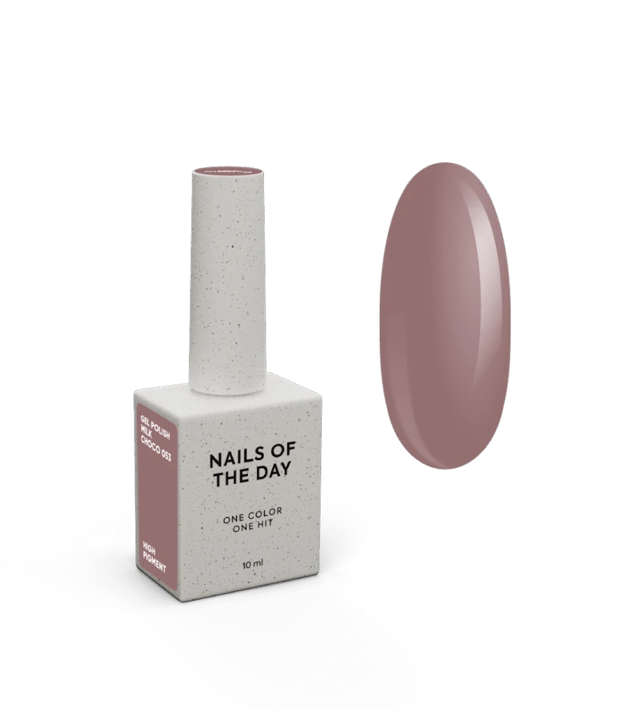 NAILSOFTHEDAY Gel Polish Milk Choco-053, 10 ml