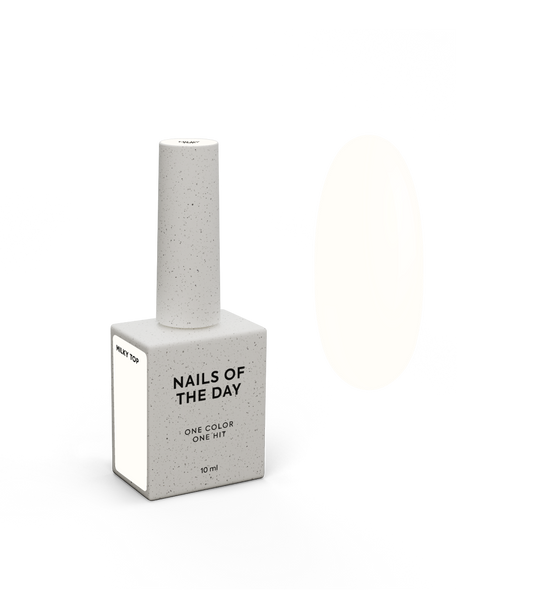 NAILSOFTHEDAY Milky Top – Gentle Milky Top Without Sticky Layer, 10 ml