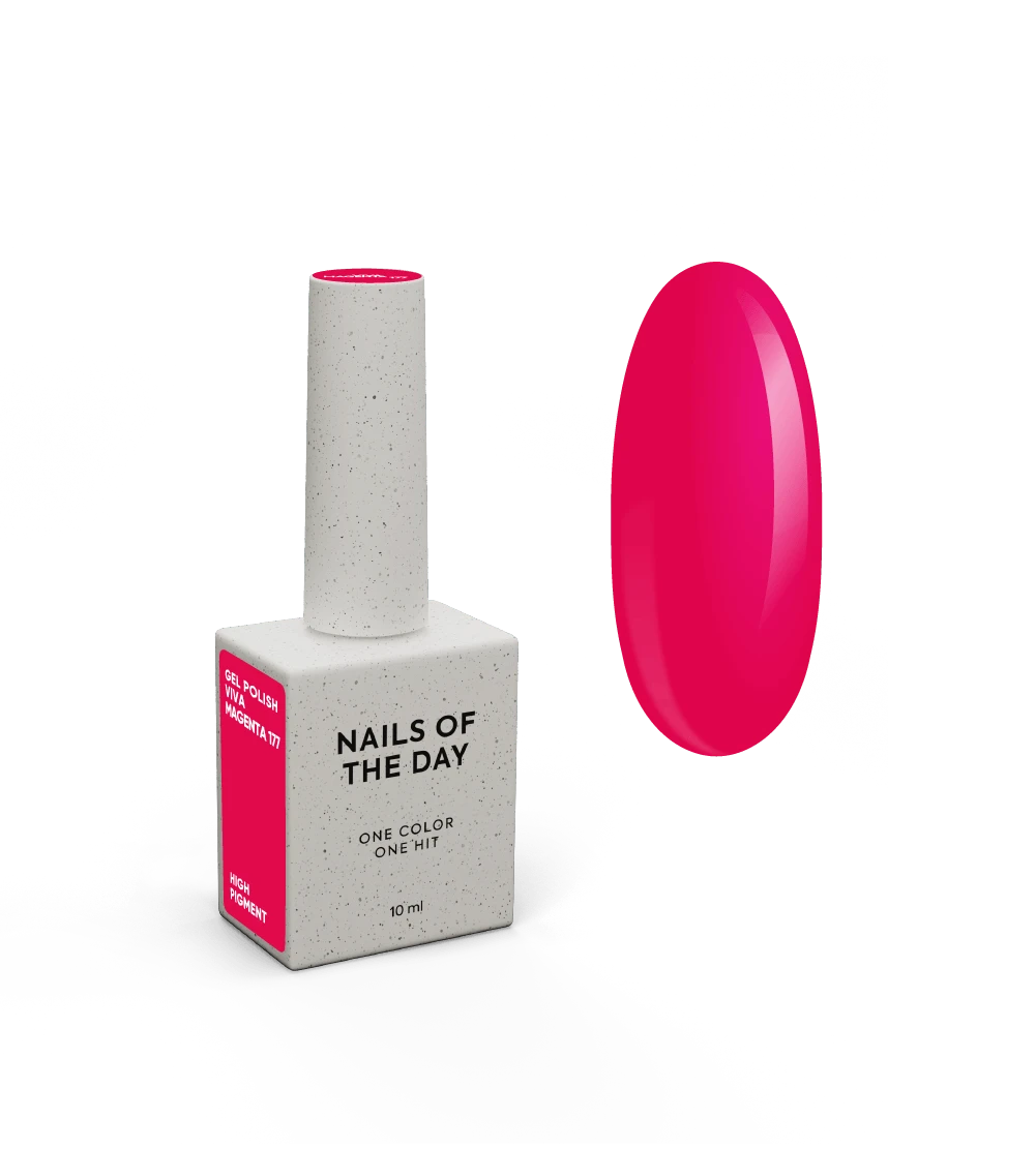 NAILSOFTHEDAY Gel Polish Let's special Viva Magenta-177, 10 ml