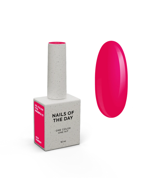 NAILSOFTHEDAY Gel Polish Let's special Viva Magenta-177, 10 ml