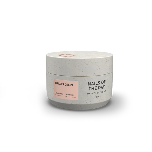 Nailsoftheday Builder Gel #21 Warm Nude Gel, 15 ml