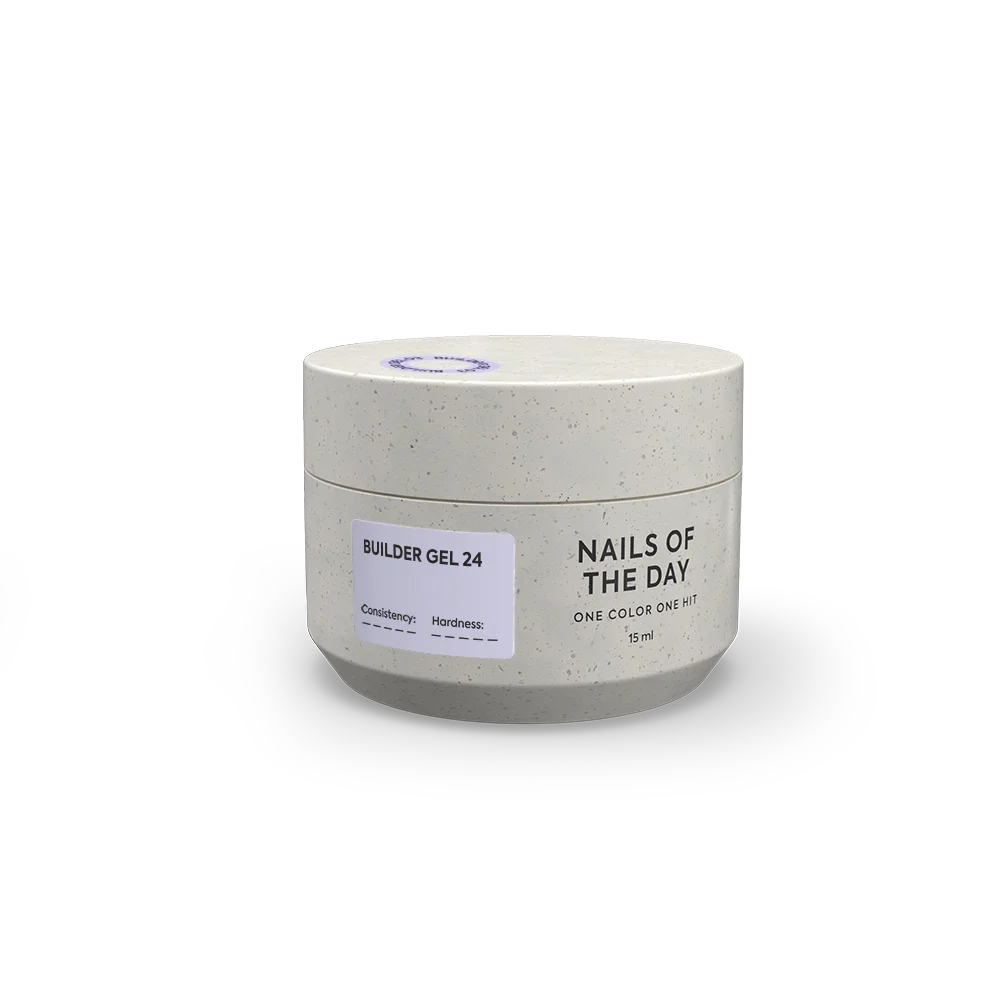Nailsoftheday Builder Gel #24 Milky with Pink Veil Gel, 15 ml