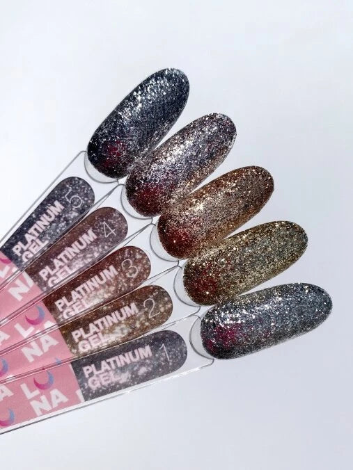 LUNAmoon Glitter Platinum Gel No. 1 (5 ml)