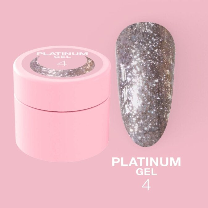 LUNAmoon Glitter Platinum Gel No. 4 (5 ml)